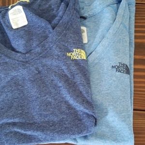 Two TNF running tees